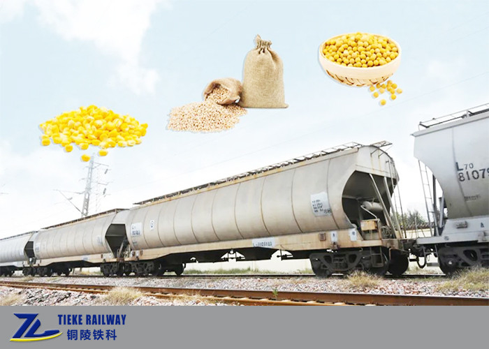 Wagon wagonowy z zadaszonym ziarnem 1435 mm Gauge do luzem pszenicy sojowej
