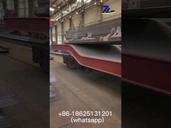 19 m długości studnia kolejowa wagon płaski ładunek 40 ton