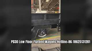 Wagon niskopodłogowy PD30 Wagony do konserwacji metra/kolei lekkiej o udźwigu 30 ton