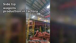 Wagony wywrotne boczne Wyładunek żwiru, balastów, kamieni mineralnych Wagony kolejowe